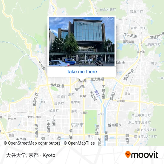 大谷大学 map