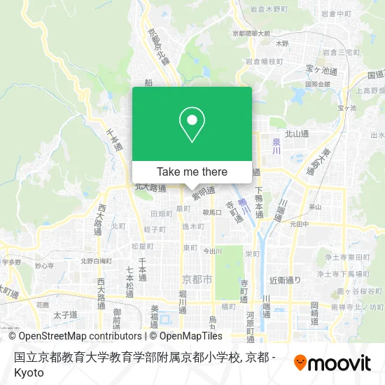 国立京都教育大学教育学部附属京都小学校 map