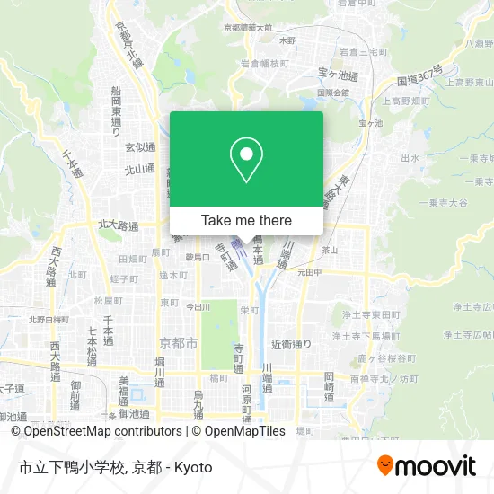 市立下鴨小学校 map