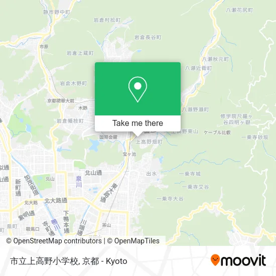 市立上高野小学校 map