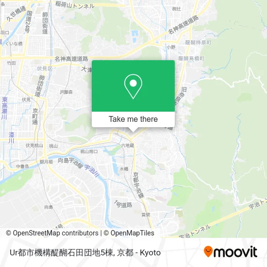 Ur都市機構醍醐石田団地5棟 map