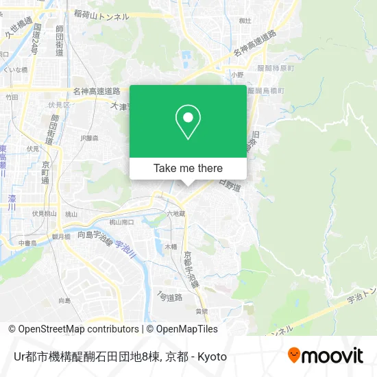 Ur都市機構醍醐石田団地8棟 map