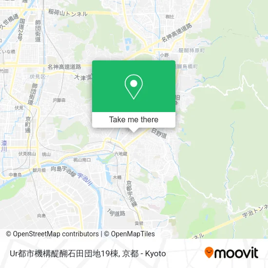 Ur都市機構醍醐石田団地19棟 map