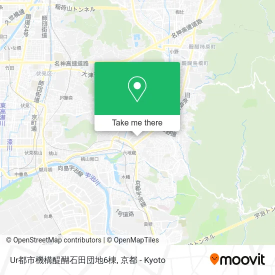 Ur都市機構醍醐石田団地6棟 map