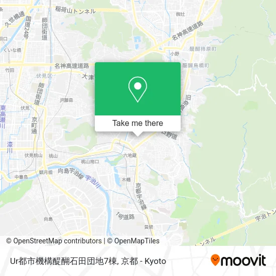 Ur都市機構醍醐石田団地7棟 map