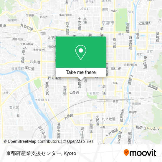 Kyoto Prefectural Industrial Support Center map