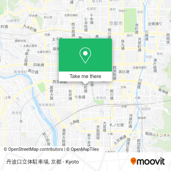 丹波口立体駐車場 map