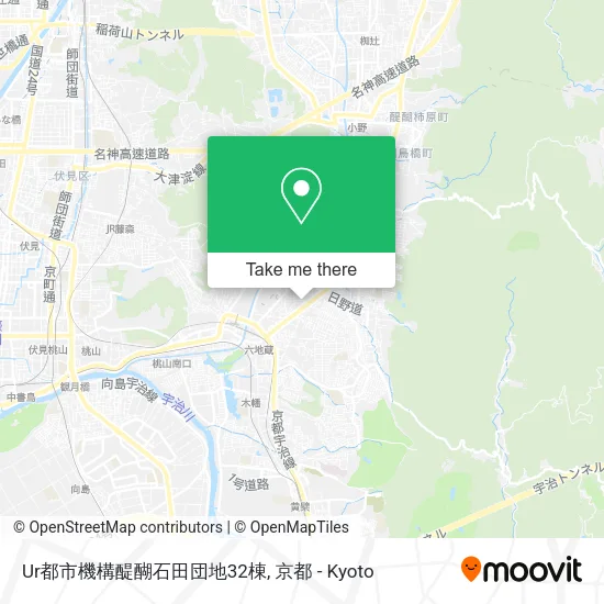 Ur都市機構醍醐石田団地32棟 map