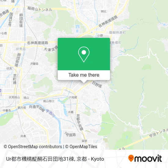 Ur都市機構醍醐石田団地31棟 map