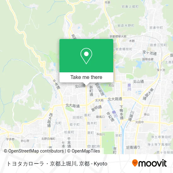 トヨタカローラ・京都上堀川 map