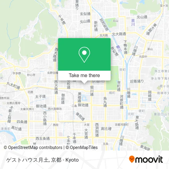 ゲストハウス月土 map