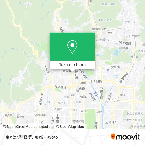 京都北警察署 map