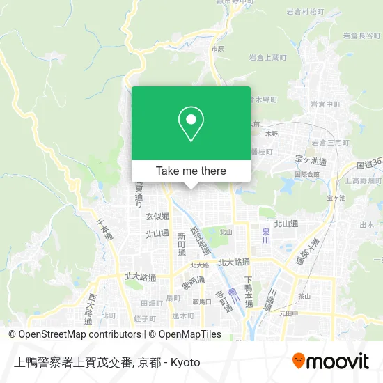 上鴨警察署上賀茂交番 map