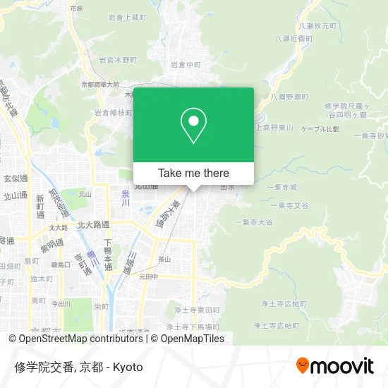 修学院交番 map