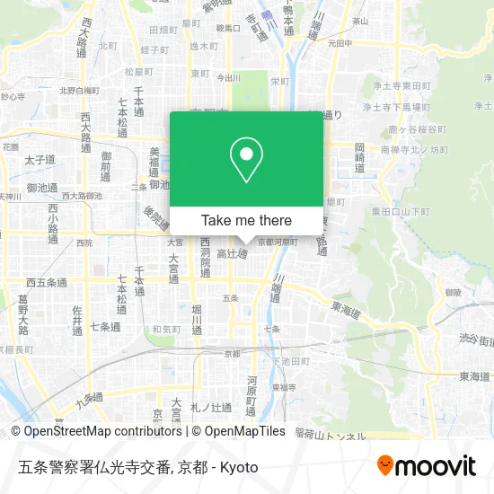五条警察署仏光寺交番 map
