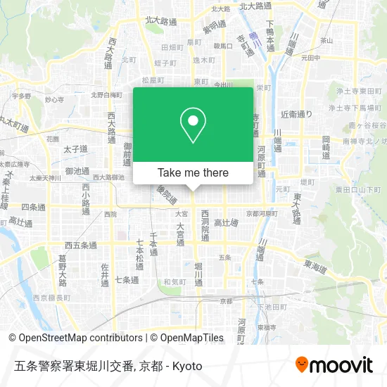 五条警察署東堀川交番 map