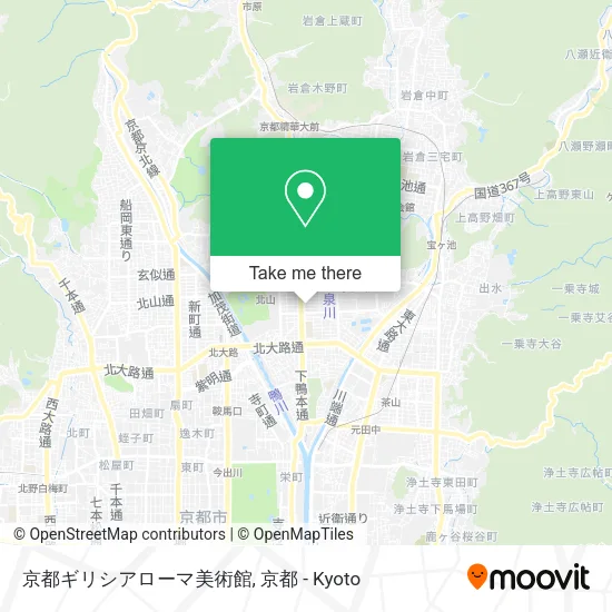 京都ギリシアローマ美術館 map