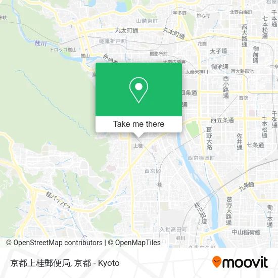 京都上桂郵便局 map