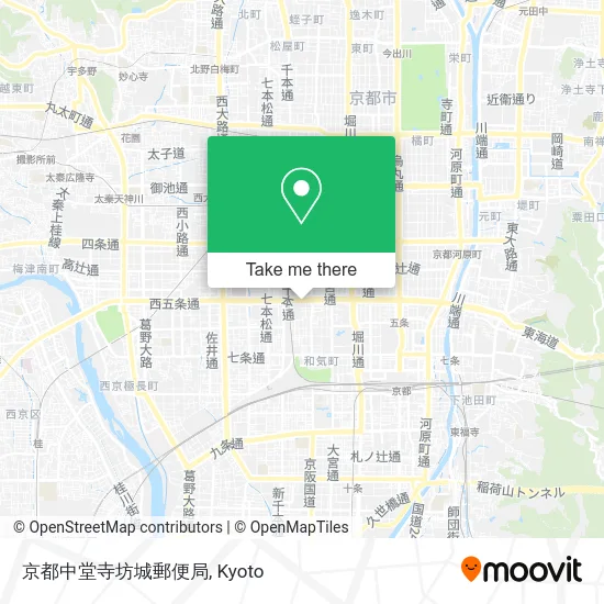 京都中堂寺坊城郵便局 map