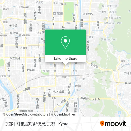 京都中珠数屋町郵便局 map