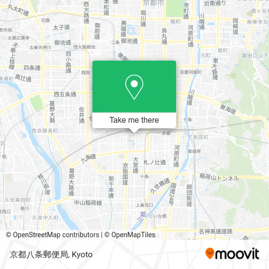 京都八条郵便局 map