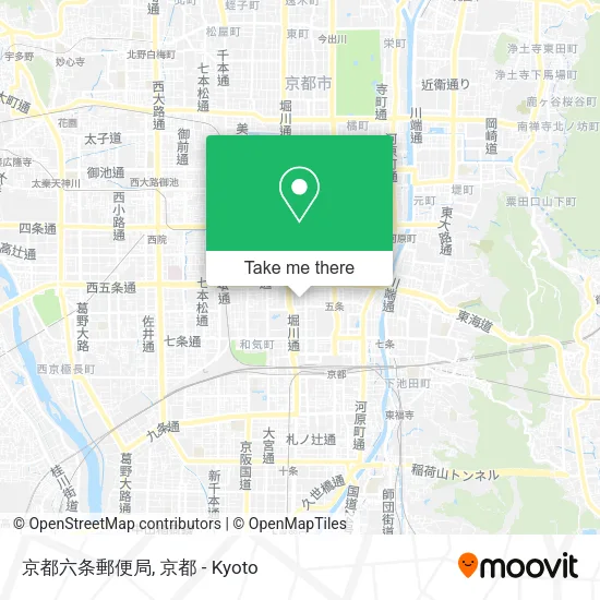 Kyoto Rokujō Post Office map