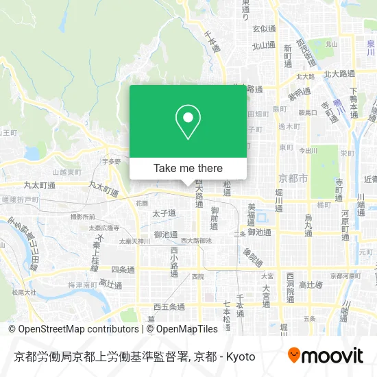 Kyoto Labor Bureau Kyoto Upper Labor Standards Inspection Office map