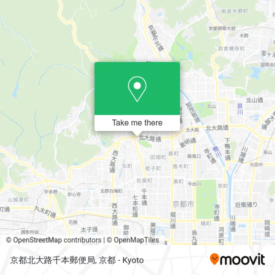 京都北大路千本郵便局 map