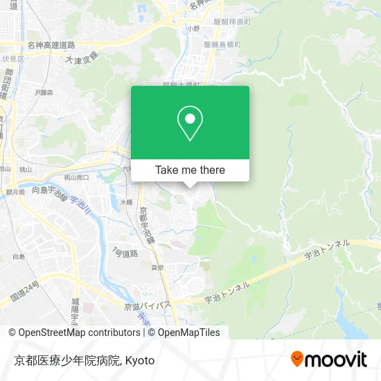 京都医療少年院病院 map