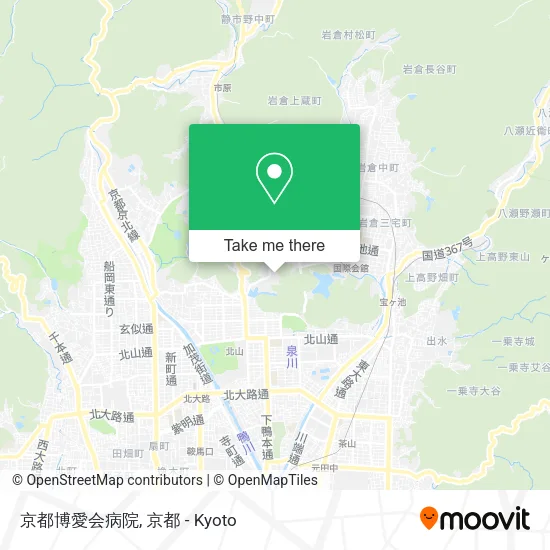 京都博愛会病院 map