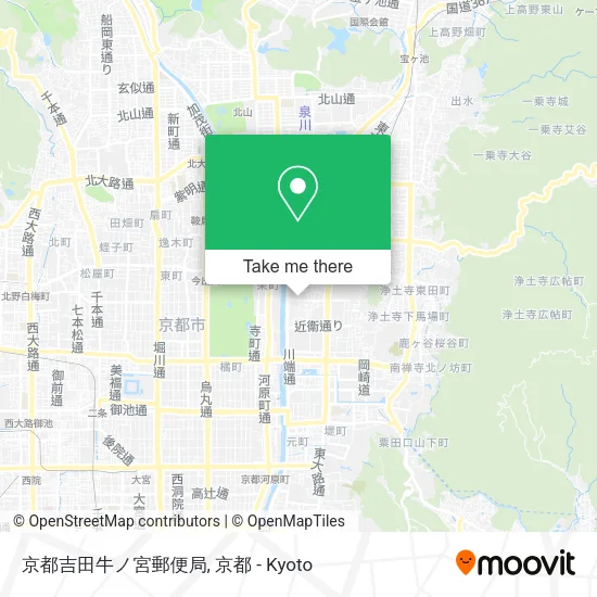 京都吉田牛ノ宮郵便局 map