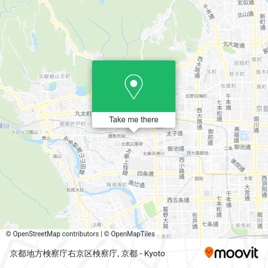 京都地方検察庁右京区検察庁 map