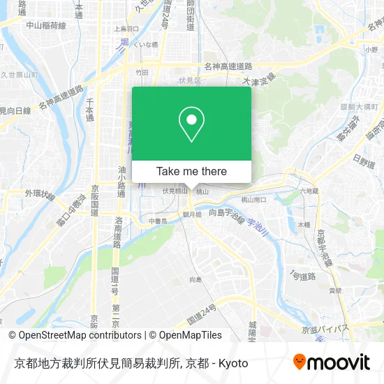 京都地方裁判所伏見簡易裁判所 map