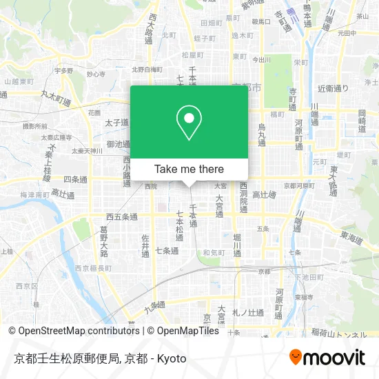 京都壬生松原郵便局 map