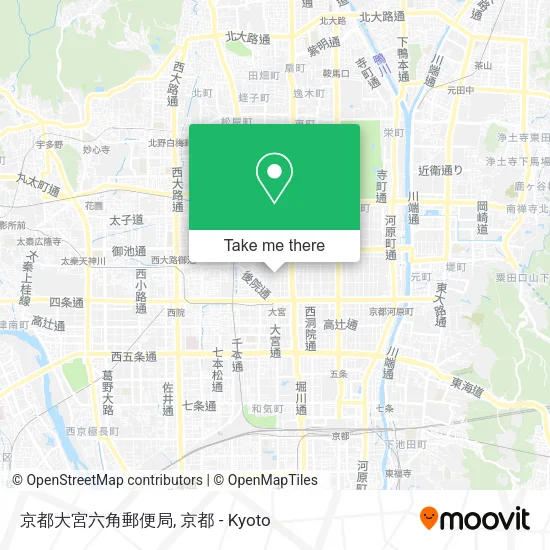 京都大宮六角郵便局 map