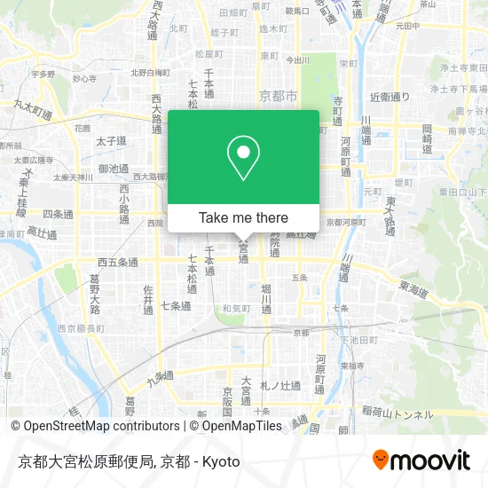 京都大宮松原郵便局 map