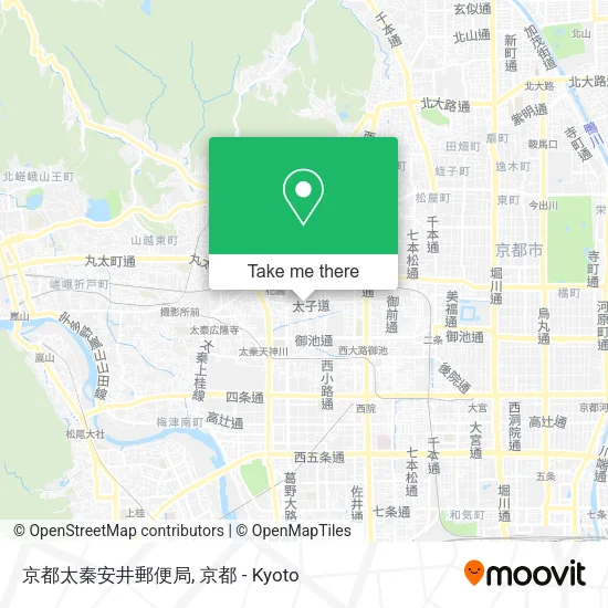 京都太秦安井郵便局 map