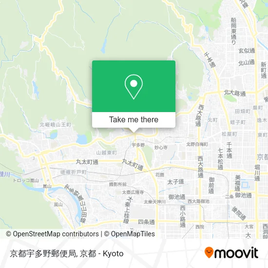 京都宇多野郵便局 map