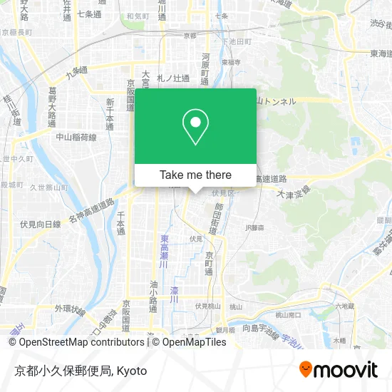京都小久保郵便局 map