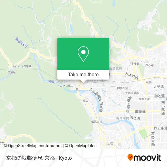 京都嵯峨郵便局 map