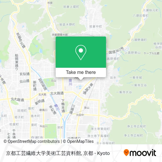 京都工芸繊維大学美術工芸資料館 map