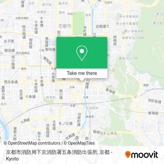 京都市消防局下京消防署五条消防出張所 map