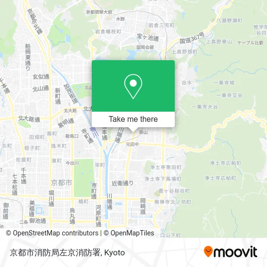 京都市消防局左京消防署 map