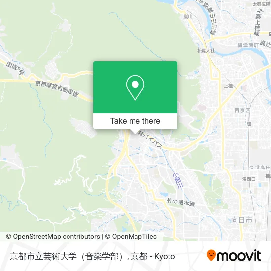 Kyoto City University of Arts (Music Department) map