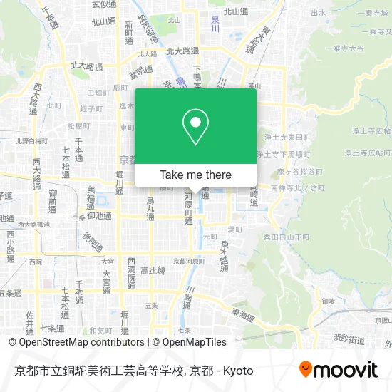 京都市立銅駝美術工芸高等学校 map