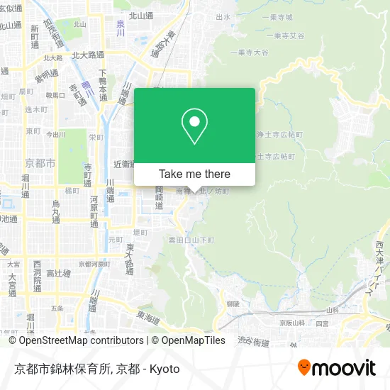 Kyoto City Nishirin Nursery map