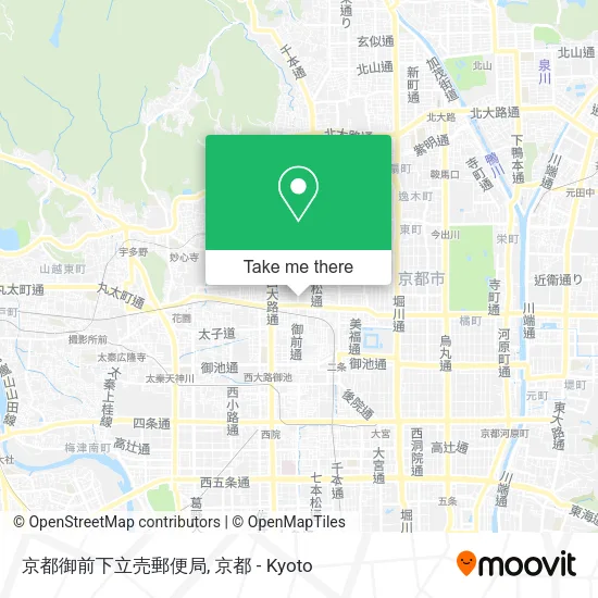 京都御前下立売郵便局 map