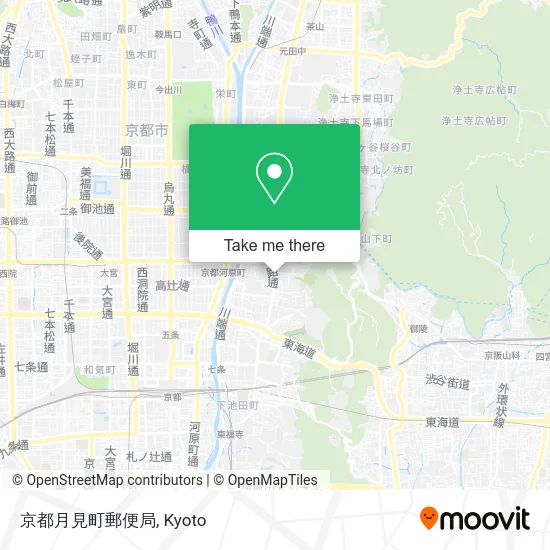 京都月見町郵便局 map