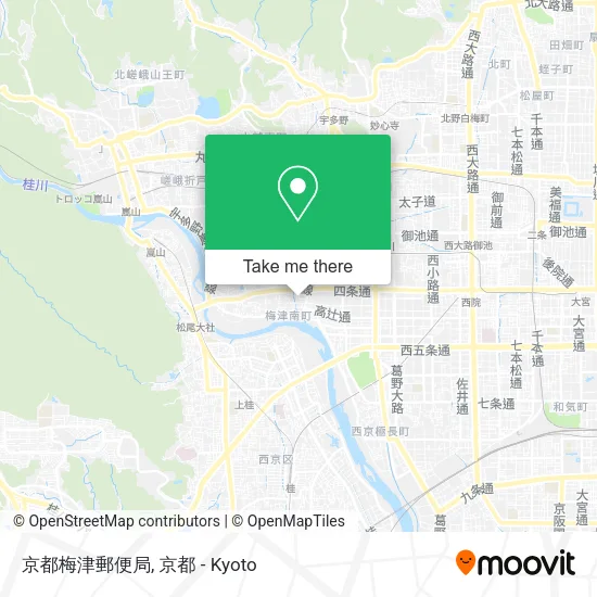 京都梅津郵便局 map