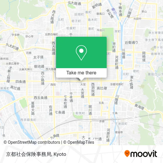 Kyoto Social Insurance Bureau map